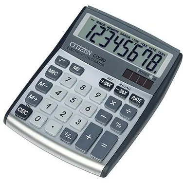 ⁨CITIZEN CDC80WB Desktop Calculator⁩ at Wasserman.eu