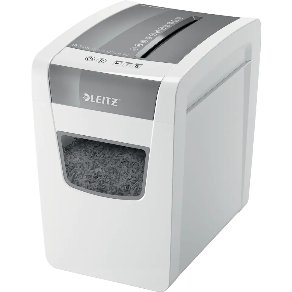 ⁨LEITZ IQ Home OFFICE Shredder Slim P4 80010000⁩ at Wasserman.eu