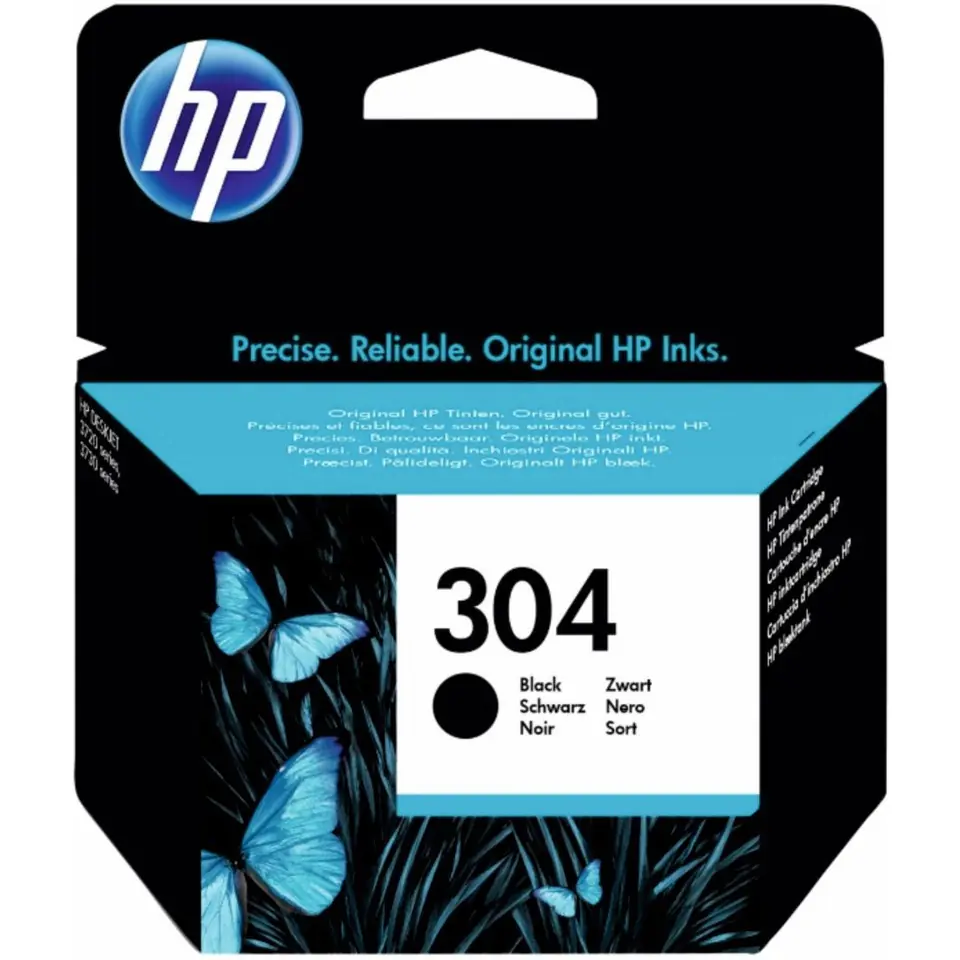 ⁨Ink cartridge HP 304 (N9K06AE) black 120str/4ml⁩ at Wasserman.eu