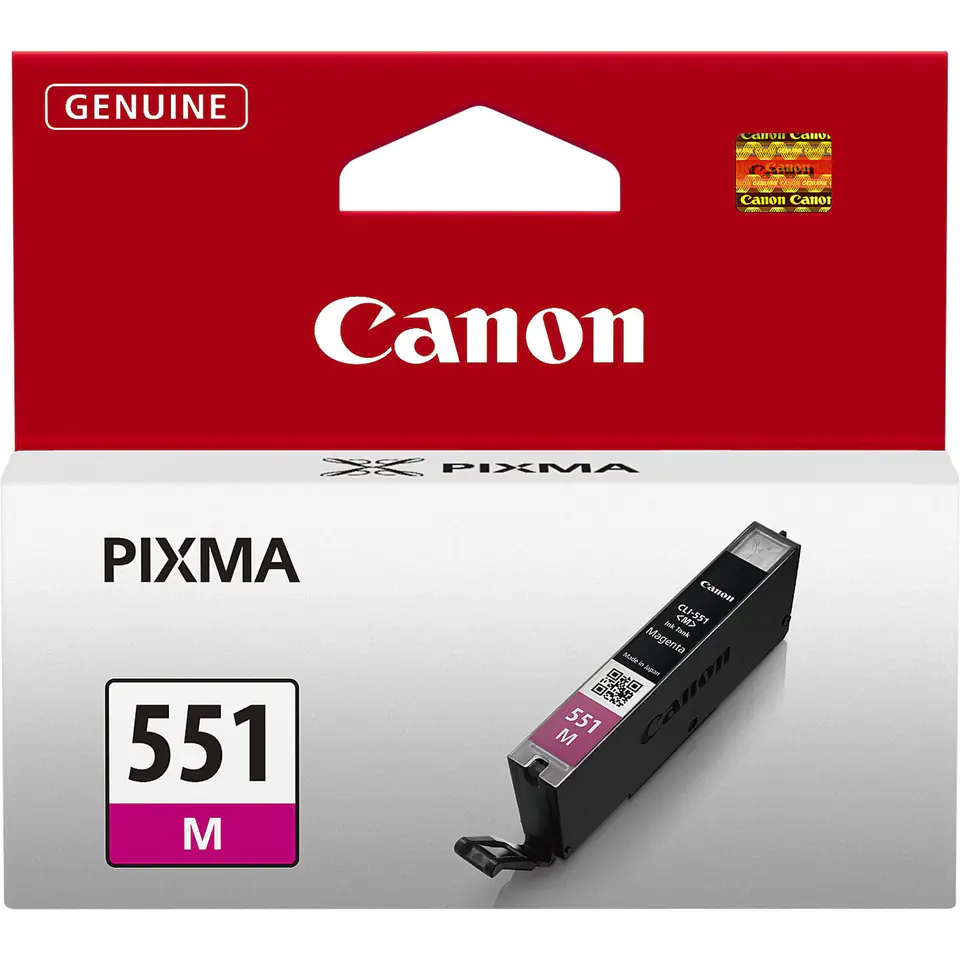 ⁨Tusz CANON (CLI-551M/6510B001) purpurowy 333str⁩ w sklepie Wasserman.eu