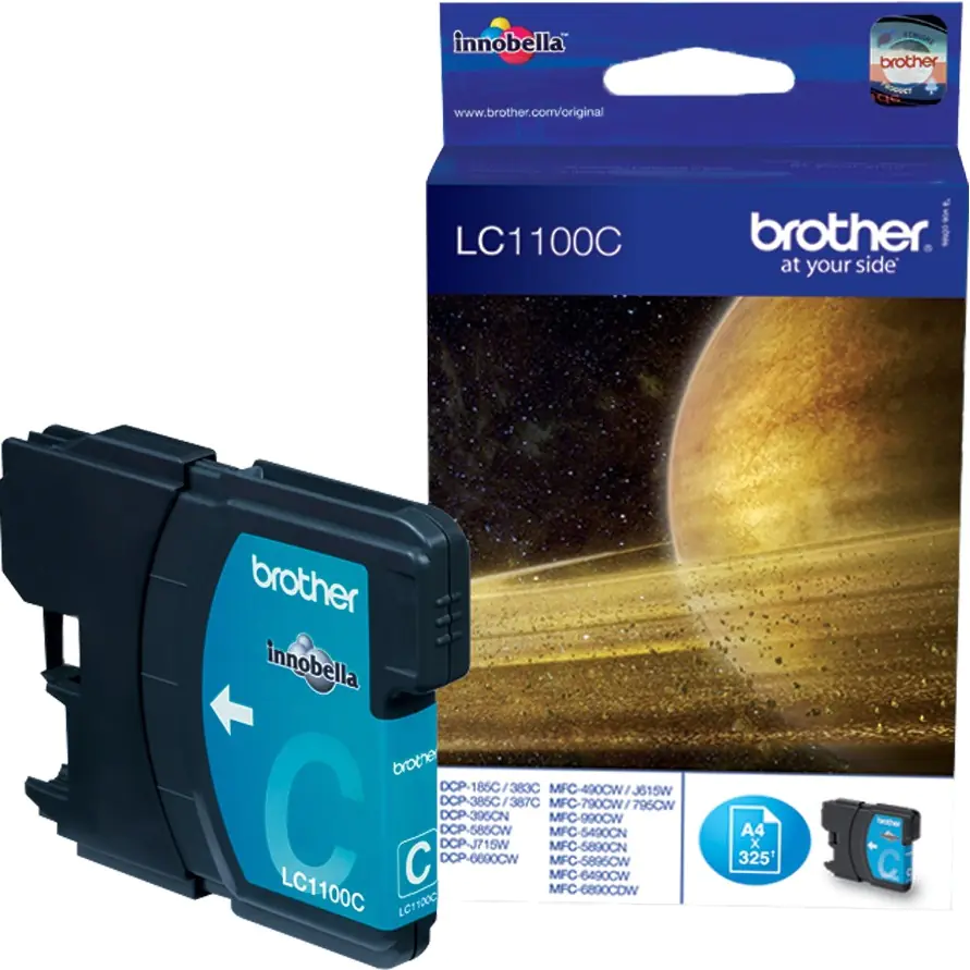 ⁨Ink cartridge BROTHER (LC1100C) blue 325str DCP-185C/385C/585CW/669⁩ at Wasserman.eu