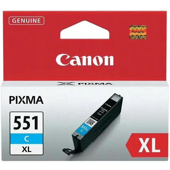⁨Tusz CANON (CLI-551C XL/6444B001) niebieski 700str⁩ w sklepie Wasserman.eu