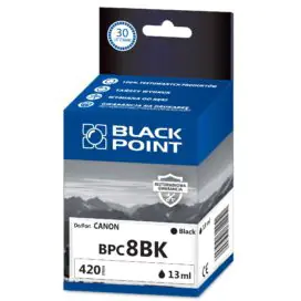 ⁨Ink cartridge BLACK POINT (BPC8BK) black 13ml compatible CANON (CLI-8BK/0620B001) IP4200/4300/4500/5200⁩ at Wasserman.eu