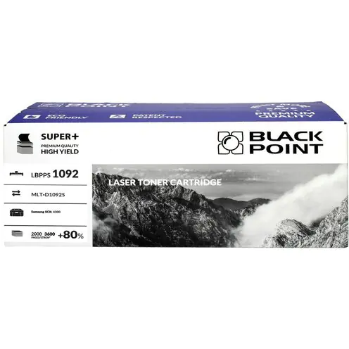 ⁨Toner BLACK POINT (LBPPS1092) czarny 3600str zamiennik SAMSUNG (MLT-D1092S/SU790A) SCX4300⁩ w sklepie Wasserman.eu