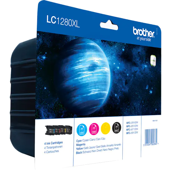 ⁨Ink BROTHER (LC1280XLVALBP) cha+no+pur+yellow (4pcs)⁩ at Wasserman.eu