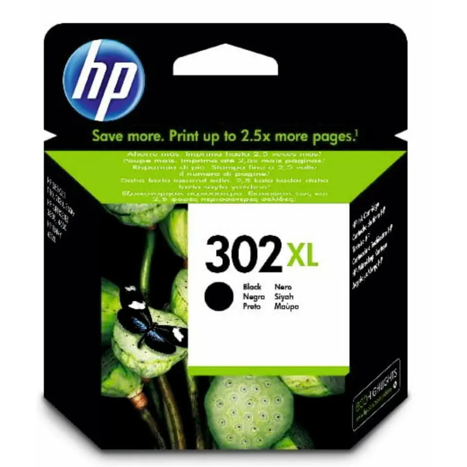 ⁨Ink cartridge HP 302XL (F6U68AE) black 480str 2130/3830/3832⁩ at Wasserman.eu