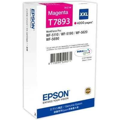 ⁨Tusz EPSON (78XXL/T7893/C13T789340) purpurowy 4000str⁩ w sklepie Wasserman.eu