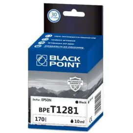 ⁨Ink cartridge BLACK POINT (BPET1281) black 10ml compatible EPSON (T1281/C13T12814012)⁩ at Wasserman.eu
