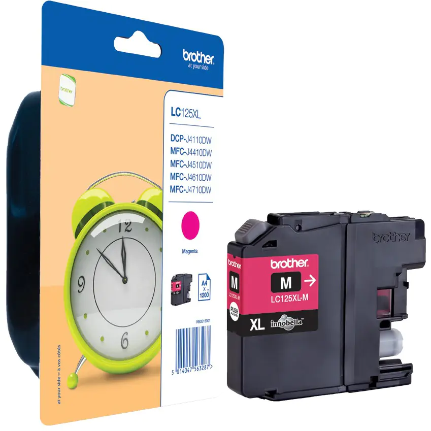 ⁨Tusz BROTHER (LC125XL-M) purpurowy 1200str⁩ w sklepie Wasserman.eu