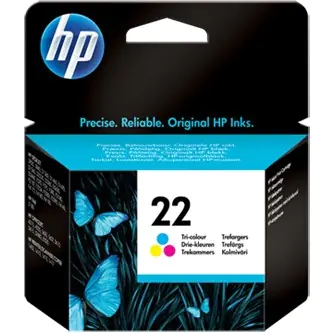 ⁨HP 22 Ink Cartridge (C9352AE) colour 165str/5ml 3920/3940/1360/2360/4315/4355⁩ at Wasserman.eu