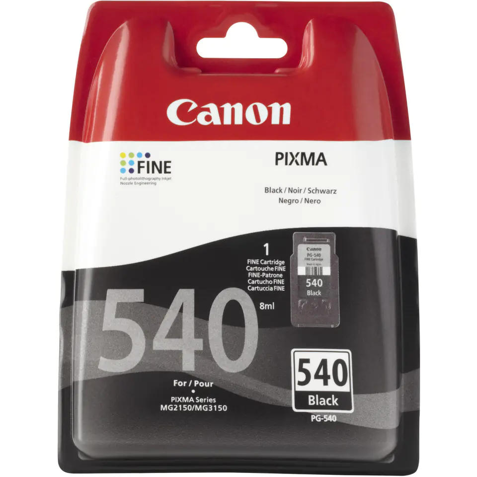 ⁨Ink cartridge CANON (PG-540/5225B005) black 180str/8ml⁩ at Wasserman.eu
