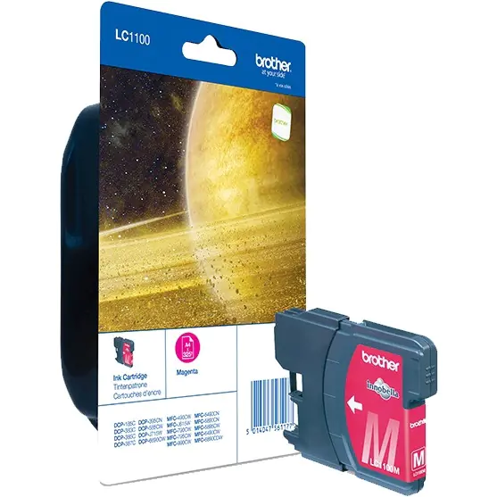⁨Ink Cartridge BROTHER (LC1100M) Magenta 325str DCP-185C/385C/585CW/669⁩ at Wasserman.eu