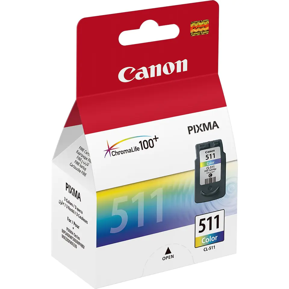 ⁨Ink cartridge CANON (CL-511/2972B001) colour 244str MP240/MP260⁩ at Wasserman.eu