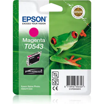 ⁨Tusz EPSON (T0543/C13T05434010) purpurowy 400str Stylus Photo 800/1800⁩ w sklepie Wasserman.eu