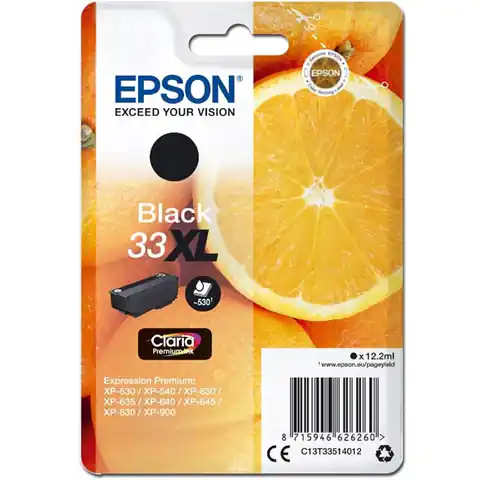 ⁨Tusz EPSON (33XL/C13T33514012) czarny 530str⁩ w sklepie Wasserman.eu