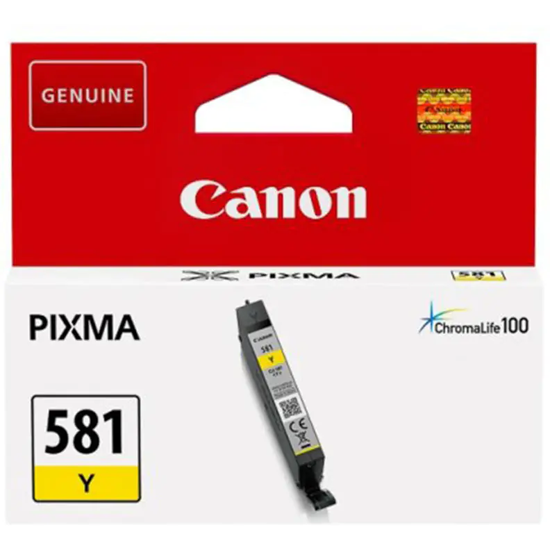 ⁨Tusz CANON (CLI-581Y/2105C001) żółty 5,6ml⁩ w sklepie Wasserman.eu