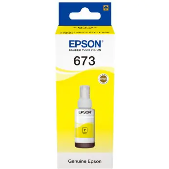 ⁨EPSON Tusz Żółty T67344A=C13T67344A, 6400 str., 70 ml⁩ w sklepie Wasserman.eu