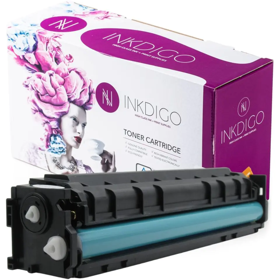 ⁨Toner INKDIGO (CA-045XM-1) purpurowy 2300str zamiennik CANON (CRG-045HM/1244C002)⁩ w sklepie Wasserman.eu