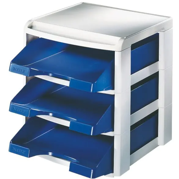 ⁨LEITZ Plus three-shelf module, blue LEITZ 53270035⁩ at Wasserman.eu