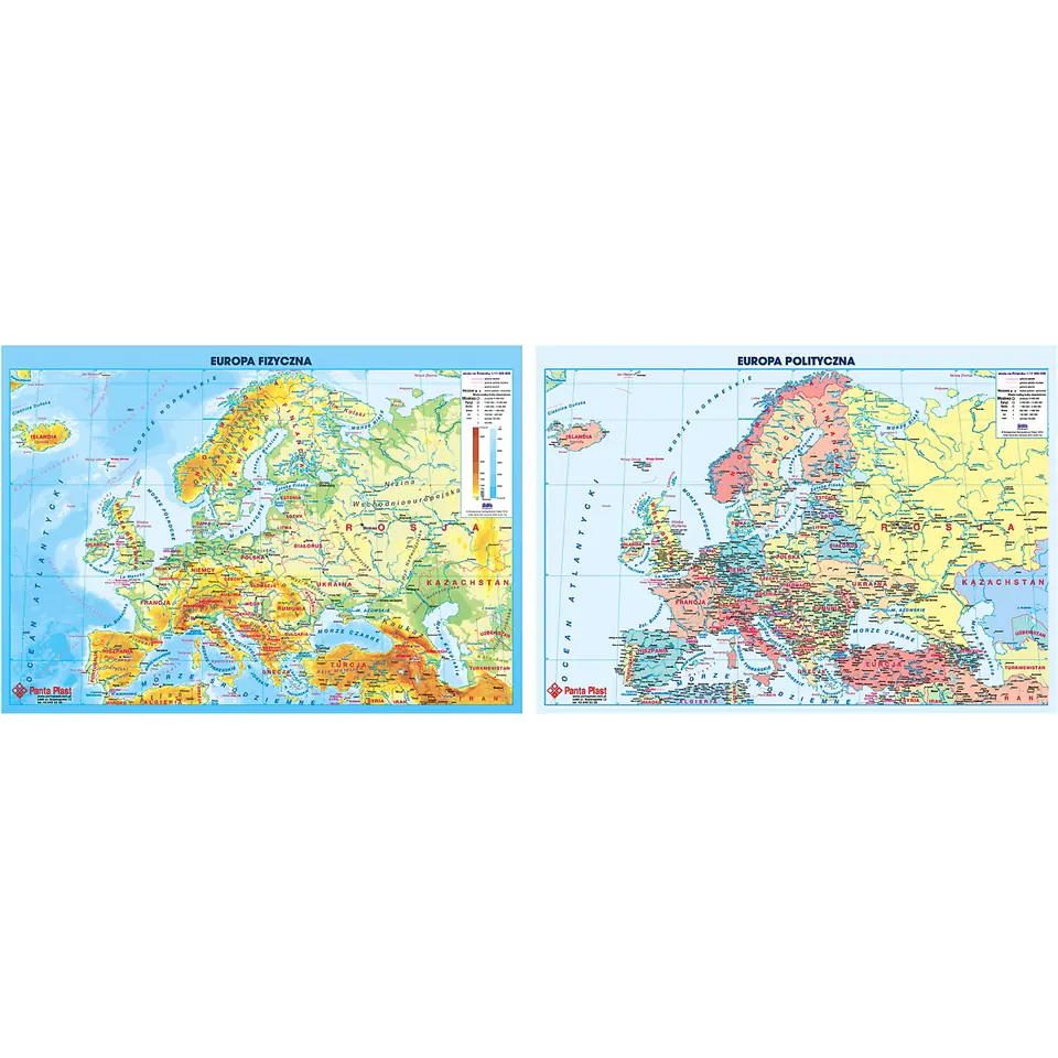 ⁨Podkład dwustronny MAPA EUROPY 0318-0050-99 P ANTA PLAST⁩ w sklepie Wasserman.eu