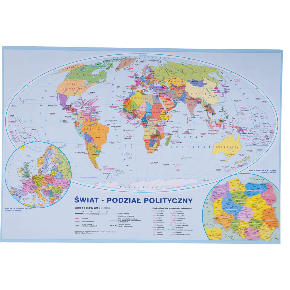 ⁨Desk foundation WORLD MAP 55x38 cm DASH⁩ at Wasserman.eu