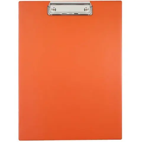 ⁨Board with A4 clip orange BIURFOL KKL-01-04 (pastel pomara.)⁩ at Wasserman.eu