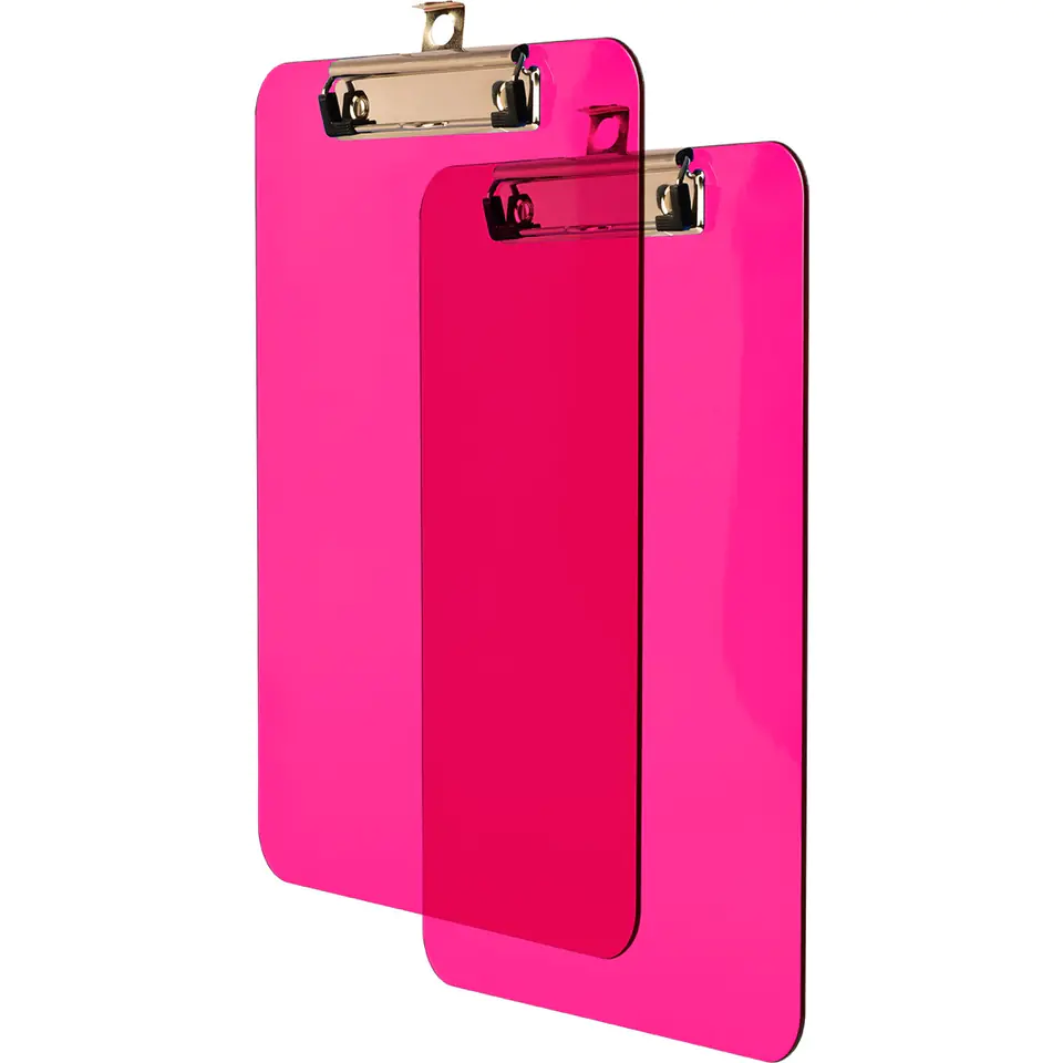 ⁨Board with clip A5 pink transparent BD640-R TETIS⁩ at Wasserman.eu