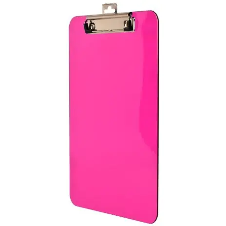 ⁨Board with A4 clip transparent pink BD641-R TETIS⁩ at Wasserman.eu