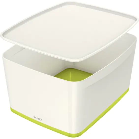 ⁨MyBOX large container with lid white-green LEITZ 52161064⁩ at Wasserman.eu