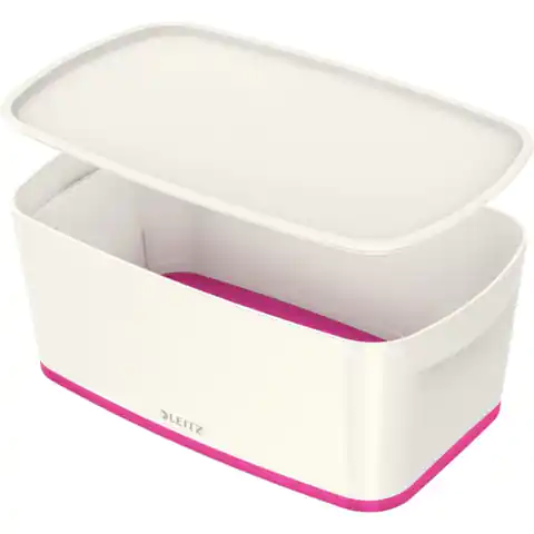 ⁨MyBOX small with lid white-pink LEITZ 52291023⁩ at Wasserman.eu