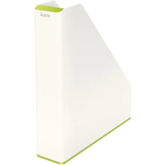 ⁨Pojemnik na dokumenty Leitz WOW dwukolorowy, biało-zielony 53621064⁩ w sklepie Wasserman.eu
