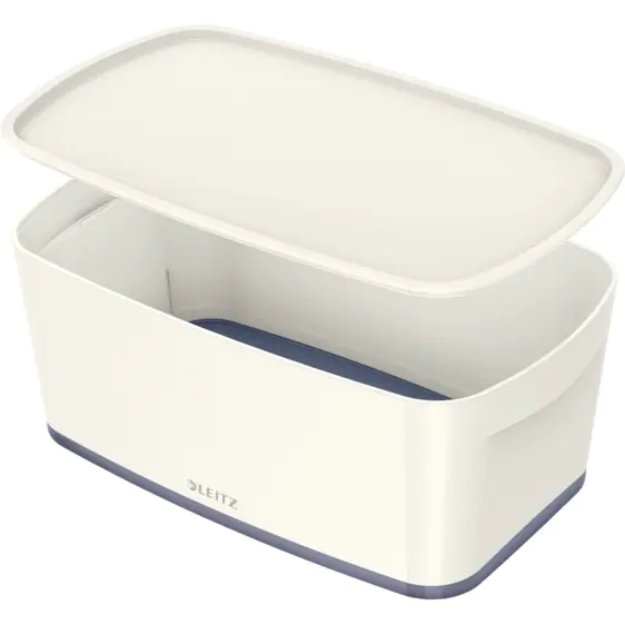 ⁨MyBOX small with lid white-grey LEITZ 52291001⁩ at Wasserman.eu