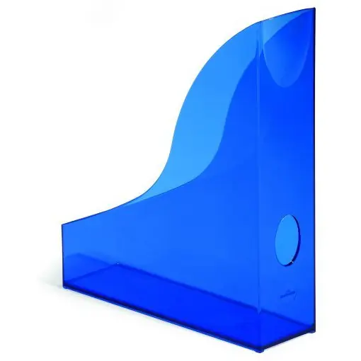 ⁨Pojemnik na czasopisma A4 DURABLE BASIC niebieski przezroczysty 1701712540⁩ w sklepie Wasserman.eu