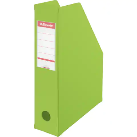 ⁨Pojemnik składany A4 70mm zielony ESSELTE PVC 56006⁩ w sklepie Wasserman.eu