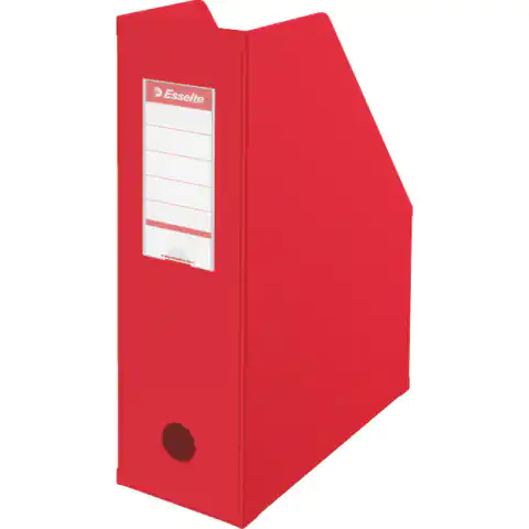 ⁨Pojemnik składany A4 100mm czerwony ESSELTE PVC 56073⁩ w sklepie Wasserman.eu
