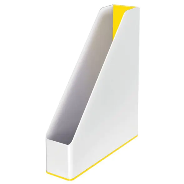 ⁨Leitz WOW two-colour white-yellow document container 53621016⁩ at Wasserman.eu