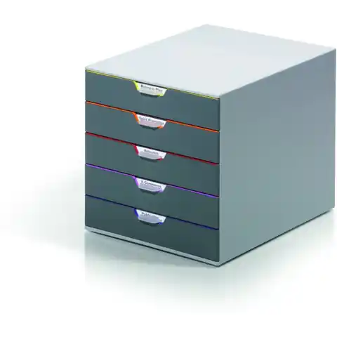 ⁨VARICOLOR container with 5 drawers 760527 DURABLE⁩ at Wasserman.eu
