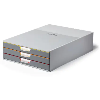 Pojemnik VARICOLOR z 3 kolorowymi szufladkami 7603-27 DURABLE w sklepie Wasserman.eu