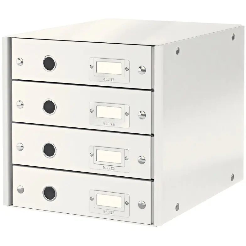 Container with 4 drawers LEITZ C&S white 60490001 at Wasserman.eu