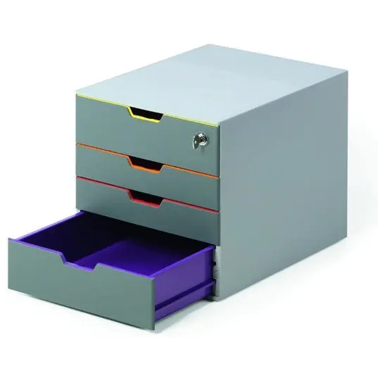 ⁨VARICOLOR container with 4 drawers 760627 DURABLE⁩ at Wasserman.eu