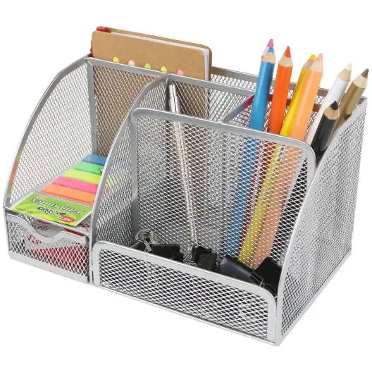 ⁨NATUNA Desk Toolbox Mesh Silver 223x140x130mm (6B)⁩ at Wasserman.eu