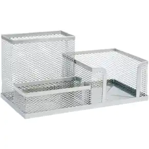 ⁨Desk toolbox NATUNA mesh silver 204x104x100mm (3A)⁩ at Wasserman.eu