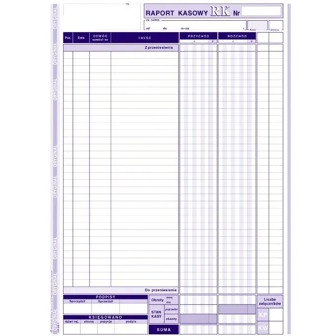 ⁨410-1 Raport Kasowy A4 80 kartek MICHALCZYK I PROKOP⁩ w sklepie Wasserman.eu