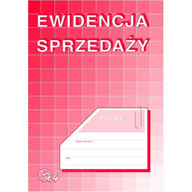 ⁨K-4 Ewidencja sprzedaży (pion) A5 Michalczyk i Prokop⁩ w sklepie Wasserman.eu