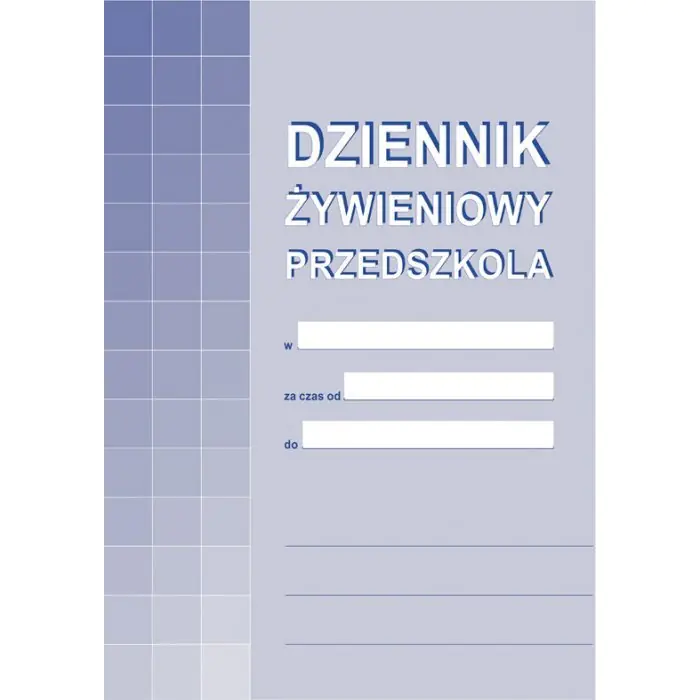 ⁨A-10-1 Dziennik żywieniowy prz edszkola⁩ w sklepie Wasserman.eu