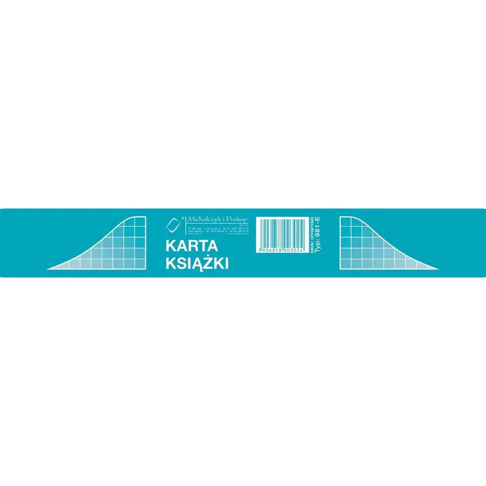 ⁨981-E Karta książki (1kpl=50szt.) MICHALCZYK I PROKOP⁩ w sklepie Wasserman.eu
