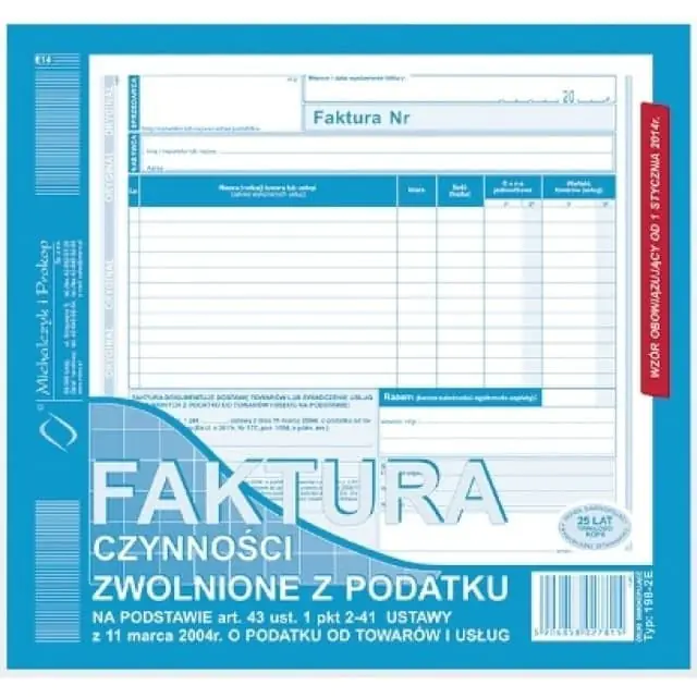 ⁨198-2E Invoice tax-exempt activities 2/3 A4 MICHALCZYK AND PROKOP⁩ at Wasserman.eu