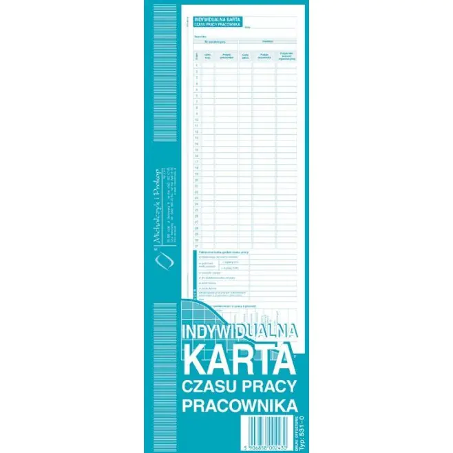 ⁨531-0 Indyw.kart.czasu pracy Michalczyk i Prokop⁩ w sklepie Wasserman.eu