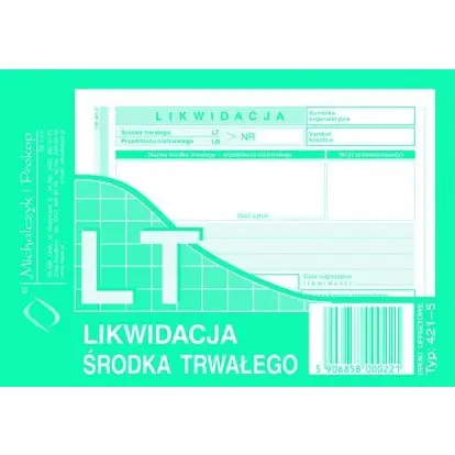 ⁨421-5 LT Likwidacja środka trwałego MICHALCZYK I PROKOP⁩ w sklepie Wasserman.eu
