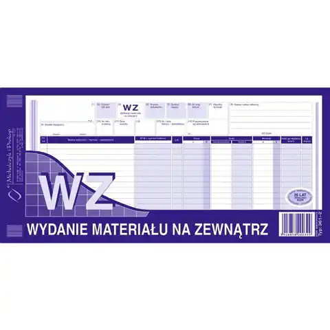 ⁨361-2 WZ wydanie materiałów na zewnątrz 1/3A3 80 kartek MICHALCZYK⁩ w sklepie Wasserman.eu